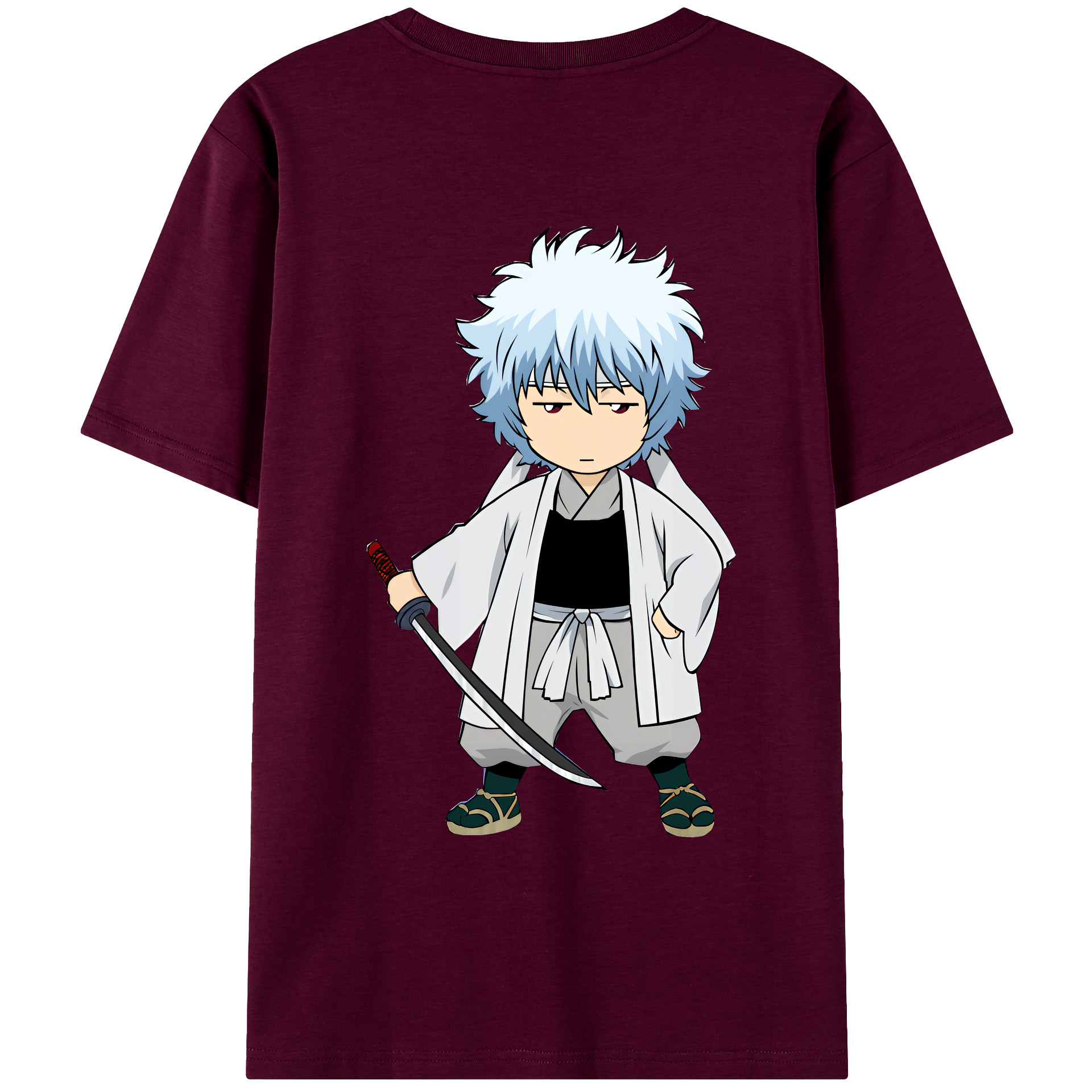 （画像用） ぎんたま 坂田銀時（さかたぎんとき） 神楽 志村新八（しむら しんぱち） GINTAMA Sakata Gintoki Kagura Shimura Shinpachi レディース半袖Tシャツ(バックプリント)